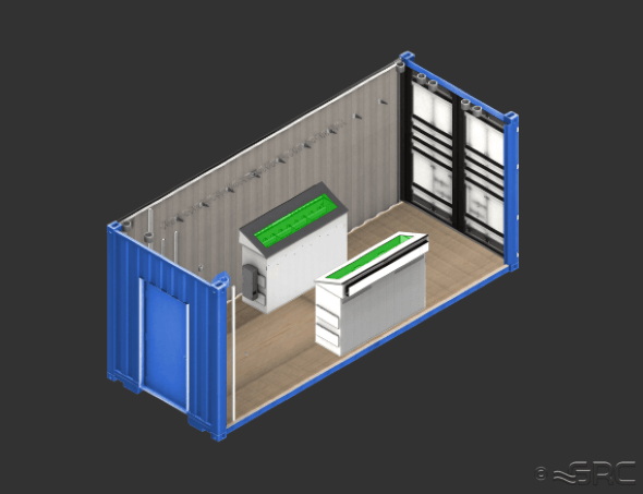 cryptocurrency mining container