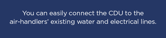 Connect the CDU to Existing Water & Electrical Lines Call