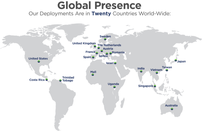 GRC Global 20 Presence map